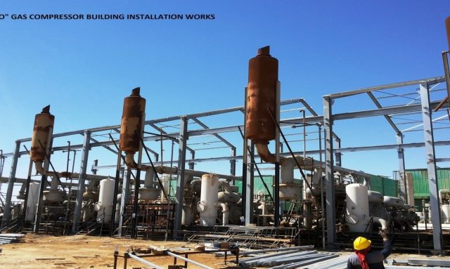 Libya (Agoco) Arabian Gas Oil Company Gaz Kompresör Binası